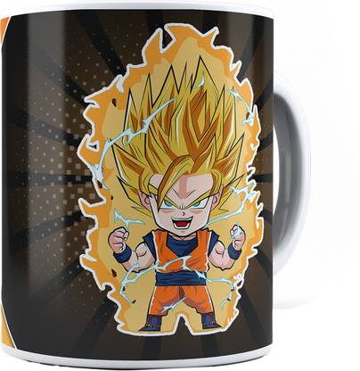 Fashion Redefined Dragon Ball Z Taza Goku Character Printed Ceramic Coffee Mug
