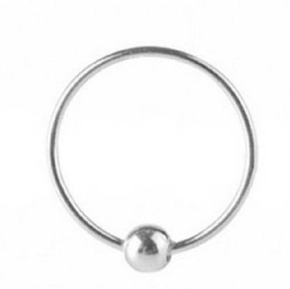 Nemichand Jewels Sterling Silver Nose Ring