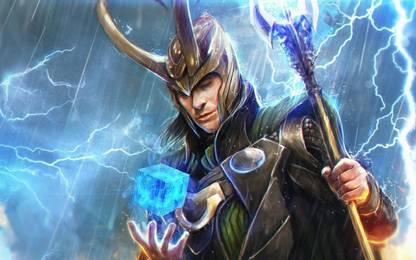 Avengers Loki Multicolour Photo Paper Print Poster Photographic Paper Photographic Paper