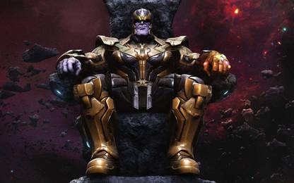 Avengers Thanos Multicolour Photo Paper Print Poster Photographic Paper Photographic Paper