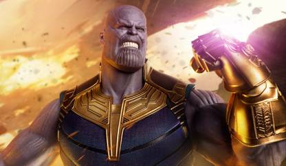 Avengers Thanos Multicolour Photo Paper Print Poster Photographic Paper Photographic Paper
