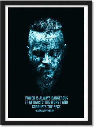 Vikings framed Poster for Room & Office(10x13 inch,Framed) Paper Print