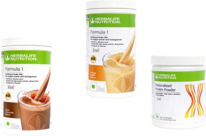 HERBALIFE Formula 1 Shake CHOCOLATE+ORNGE+ Protein Powder 200 Gram Protein Shake
