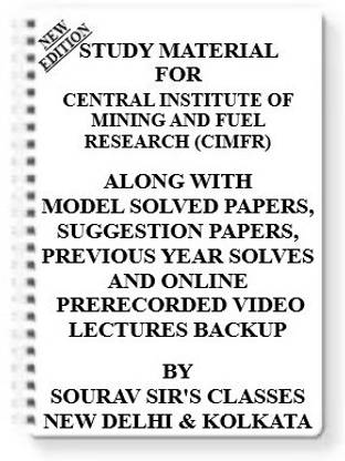 Study Material On Central Institute Of Mining And Fuel Research (Cimfr) [pack Of 4 Books] With Model Question Papers + Topicwise Analysis + Mcq Questions+ Special Practice Set