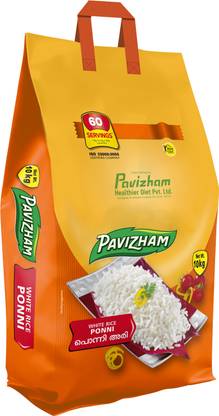 Pavizham White Ponni Nutri Sorted Rice Ponni Rice (Long Grain, Polished)