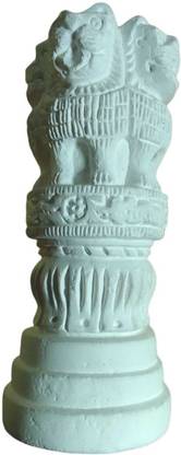 moonblessing India Ashok Chakra Pillar Memento Sculpture Home Office Desk Artwork Showpiece Decorative Showpiece  -  10 cm