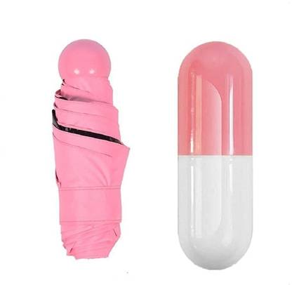 Ditiya Foldable Mini Cute and Small Capsule Design Umbrella with Capsule Case Umbrella