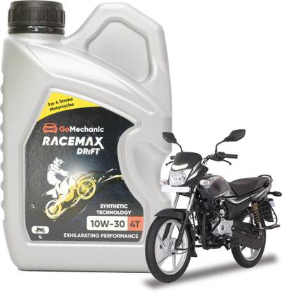 GoMechanic Racemax Drift 4T 10W30 API SL JASO MA2 High Performance Engine Oil_BAJAJ PLATINA GMUN4TLB003 Synthetic Blend Engine Oil