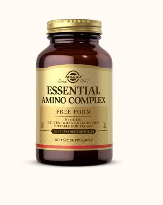 Solgar Essential Amino Complex Vegetable Capsules, 60 Count