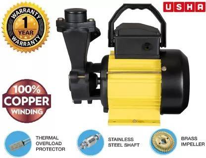 USHA XFLO 1 H.P. 100% COPPER LOW ENERGY CONSUMPTION UPTO 5 FLOORS Mini Monoblock Pump Centrifugal Water Pump