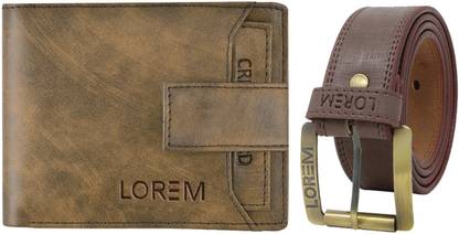 LOREM Wallet & Belt Combo