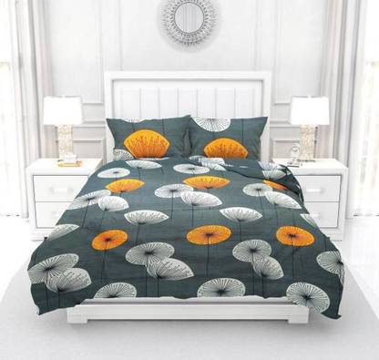 Togkart 200 TC Microfiber Double Printed Flat Bedsheet