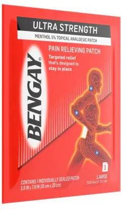 Bengay ULTRA STRENGTH PAIN RELIEVING 1 LARGE PATCH Plaster & Patch