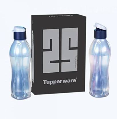TUPPERWARE Eco 750 ml flip top bottle set of 2pc - Silver 750 ml Bottle