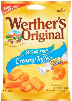 storck Werther's Sugar-Free Chewy Toffees (80g) creamy Toffee