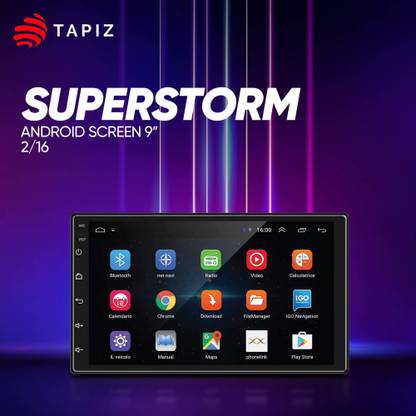 Tapiz Premium 9" Full HD Touch Screen Android ,Ultra IPS Display Multi Media Player Car Stereo