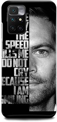 FUGGA Back Cover for REDMI 10 Prime, PAUL, WALKER, FAST, AND, FURIOUS