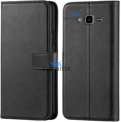 SUNSHINE Flip Cover for Flip Cover for Samsung-ON5 Leather Inside TPU with Card Pockets, Magnetic Closure
