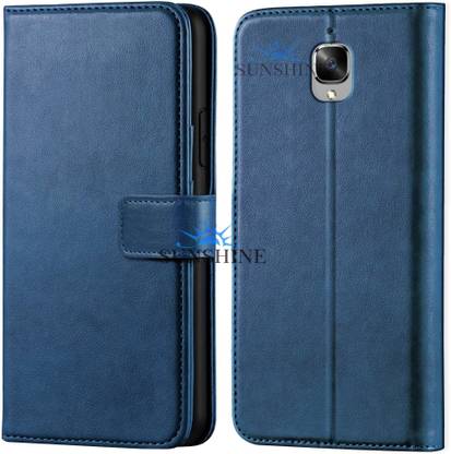SUNSHINE Flip Cover for Oneplus- 3T For Leather Inside TPU with Card Pockets, Magnetic Closure