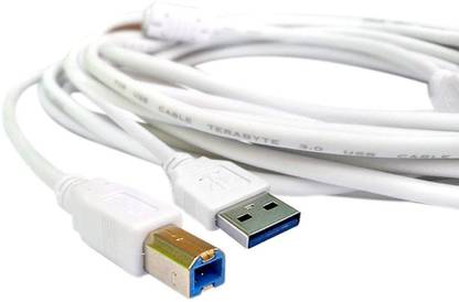 TERABYTE Micro USB Cable 2 A 9.25 m 9.25 Meter USB 2.0 Printer Cable High Speed Cable A USB Male to B Printer Male