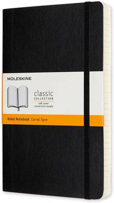 Moleskine Expanded Classic Large Soft Cover A5 Notebook Ruled 400 Pages