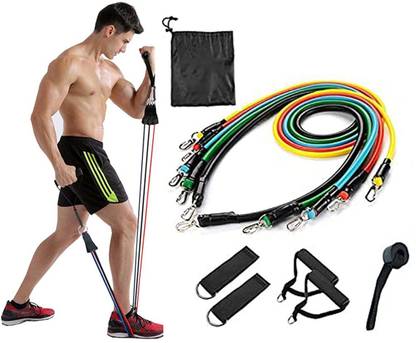 yo yo trader Power Resistance Band Set for Workout Resistance Tube (Multicolor) Resistance Band