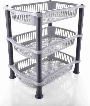 Ayshara Fruits/Vegetables Kitchen Rack Plastic Multi Use Rack