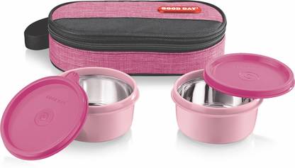 Good Day Micro Twin-Pink 2 Containers Lunch Box