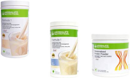 HERBALIFE Formula 1 Shake VANILLA +KULFI+Protein Powder 200 GSTRAWBram Protein Shake