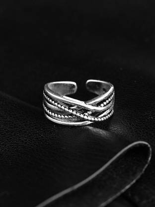 Roadster Alloy Silver Plated Nail Ring