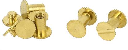 Nimida Brass Book Binding Screws 5/8" 20 mm, Chicago Screw, Album Screw Rivet