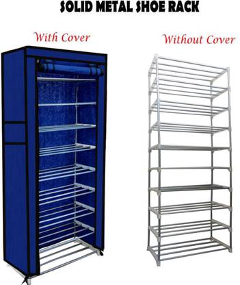 GlowSilk Best Quality Multi-Storage Rack Shelf Metal Collapsible Shoe Stand