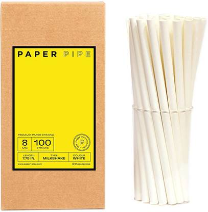 PAPER PIPE Straight Drinking Straw