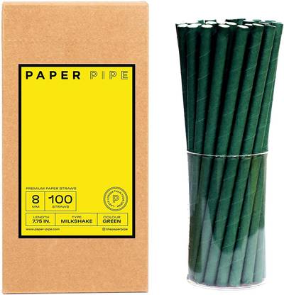 PAPER PIPE Straight Drinking Straw