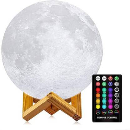 Toy Zoom Moon Lamp 3D Printing 16 Colors Moon Light with Stand & (Remote & Sensor) Night Night Lamp