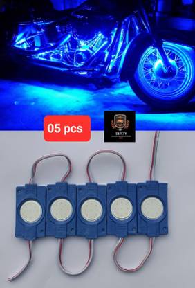 SAFETY ZONE 05 PCS BLUE ENGINE LIGHT FOR BIKE AND CAR Dash Light Car, Motorbike, Truck, Van LED for Hero, Honda, TVS, Bajaj, Yamaha, Mahindra, KTM (12 V, 1.5 W)