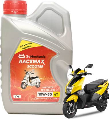 GoMechanic Racemax Scooter 4T 10W30 API SL JASO MB2 Engine Oil For TVS NTORQ GMUN4TLB004 Synthetic Blend Engine Oil
