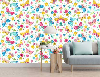 imbue Vinyl Art & Paintings Multicolor Wallpaper