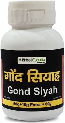 Herbal Canada Gond Siyah (Kala Gond) - 50g+10g Extra -( Pack of 1 )