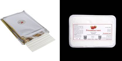 M S BAKESHOP A4 Size Icing Sugar Edible Sheet for Photo Cake Printer & Fondant (orange) Topping