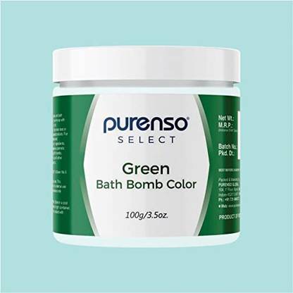 PURENSO Select - Bath Bomb Color - Green (100g x 1 Jar)