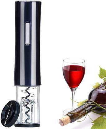 REPLEX Wine Opener with Foil Cutter, Automatic Corkscrew One Touch Wine Bottle Opener Wine Opener with Foil Cutter, Automatic Corkscrew One Touch Wine Opener (1 pcs) Bottle Opener