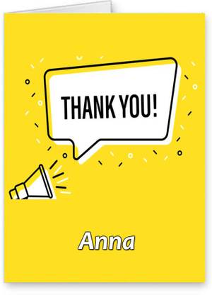Midas Craft Thank You Anna Gratitude Quotes 23 Greeting Card