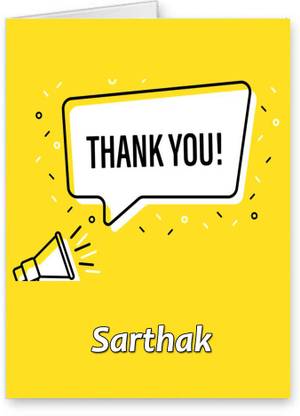 Midas Craft Thank You Sarthak Gratitude Quotes 23 Greeting Card