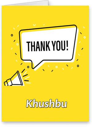 Midas Craft Thank You Khushbu Gratitude Quotes 23 Greeting Card