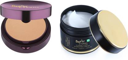 Dazller Eterna Sheer Glow Compact Powder, 12g + Classic Care Hydrating Cream, 55g Compact