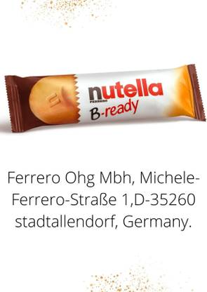 nutella Ferrero Hazelnut Spread B - ready (IMPORTED) (Pack Of 1) Cream Filled Biscuit