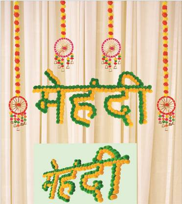 Aark India Multicolor wedding MEHNDI ceremony function decoratio