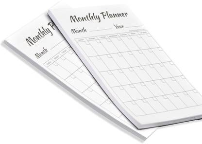 Flipkart SmartBuy Monthly Planning Pads Easy Tear Off 50 Sheets PER PAD Set of 2 Writing Pads A5 Note Pad NO 50 Pages