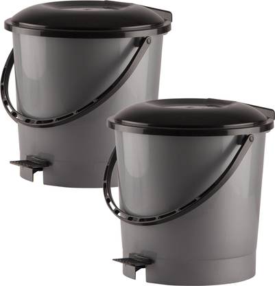 KUBER INDUSTRIES Plastic, Waste Bin With Handle, 7 Litre Plastic Dustbin